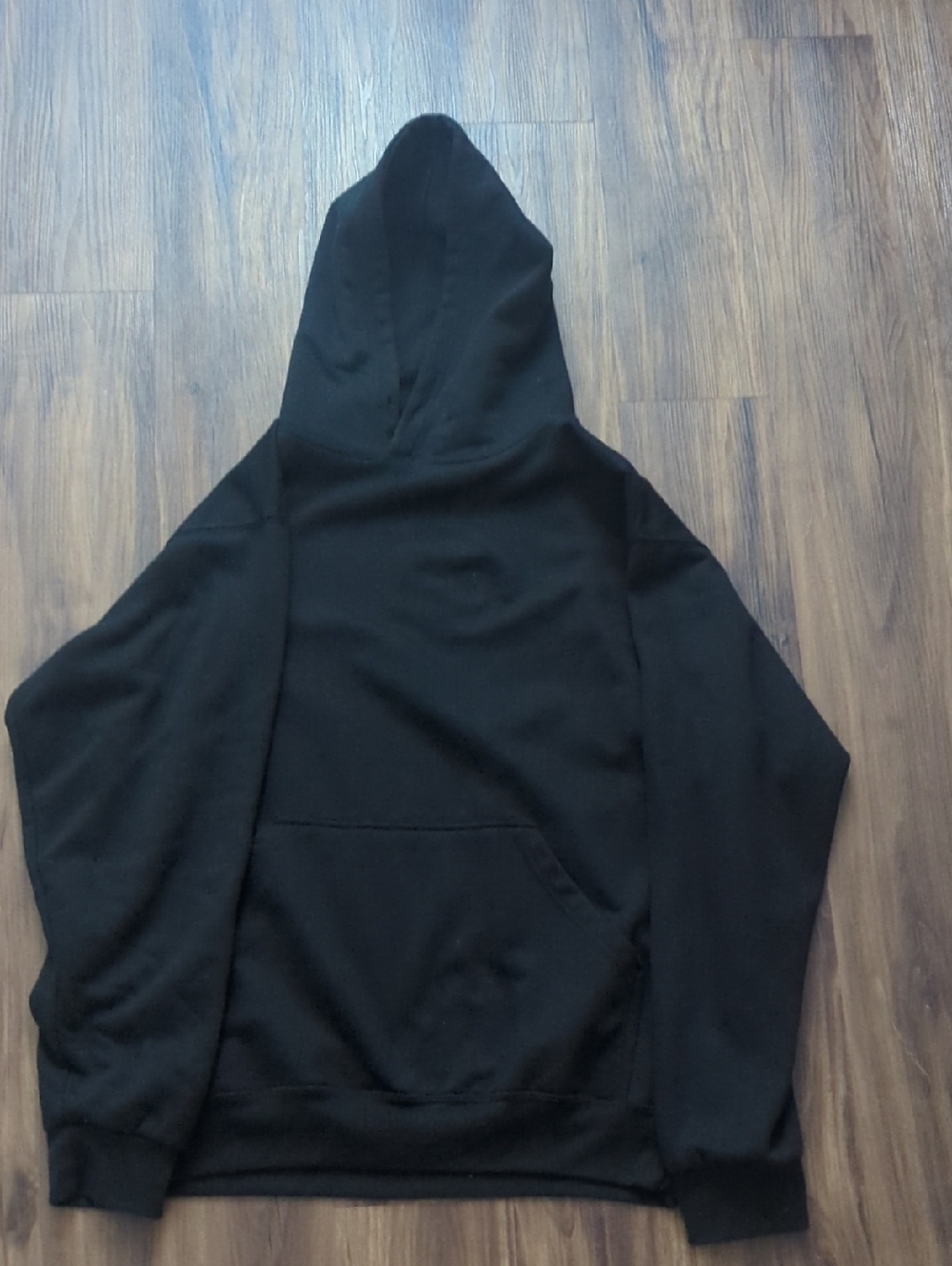 Men's Black Hoodie Sweatshirt - Classic Pullover